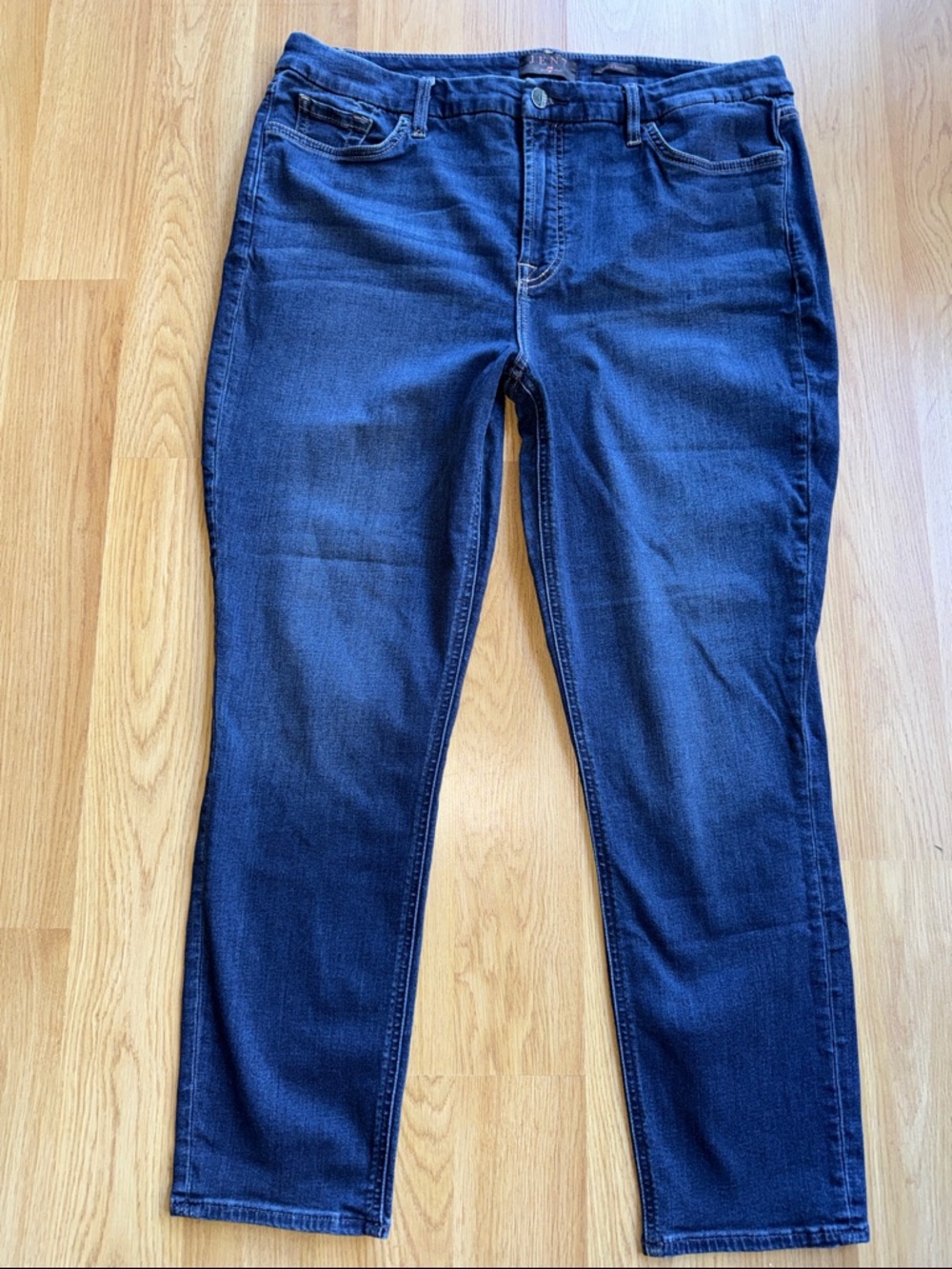 Jen 7 for all mankind Size 16 Stretch Blue Women's Ankle Skinny Jeans